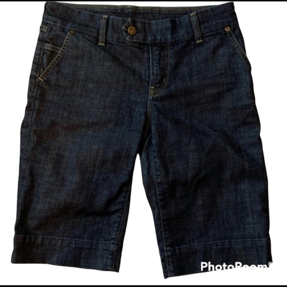 Citizens of Humanity Dark Denim Bermuda Shorts
